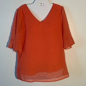 Size small women’s blouse orange
